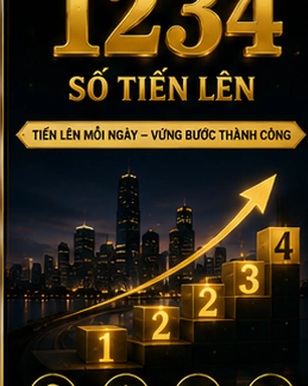 Ý nghĩa số 1234 – số tiến dễ nhớ, cảm giác từng bước đi lên