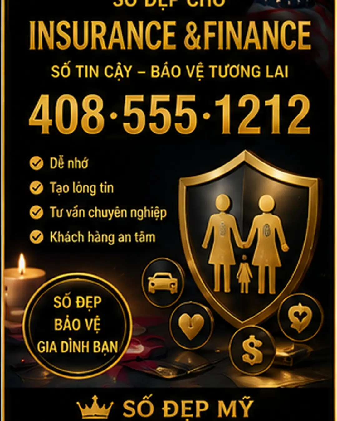 Số điện thoại đẹp cho bảo hiểm và tài chính tại Mỹ – dễ nhớ nhưng phải tạo cảm giác tin cậy
