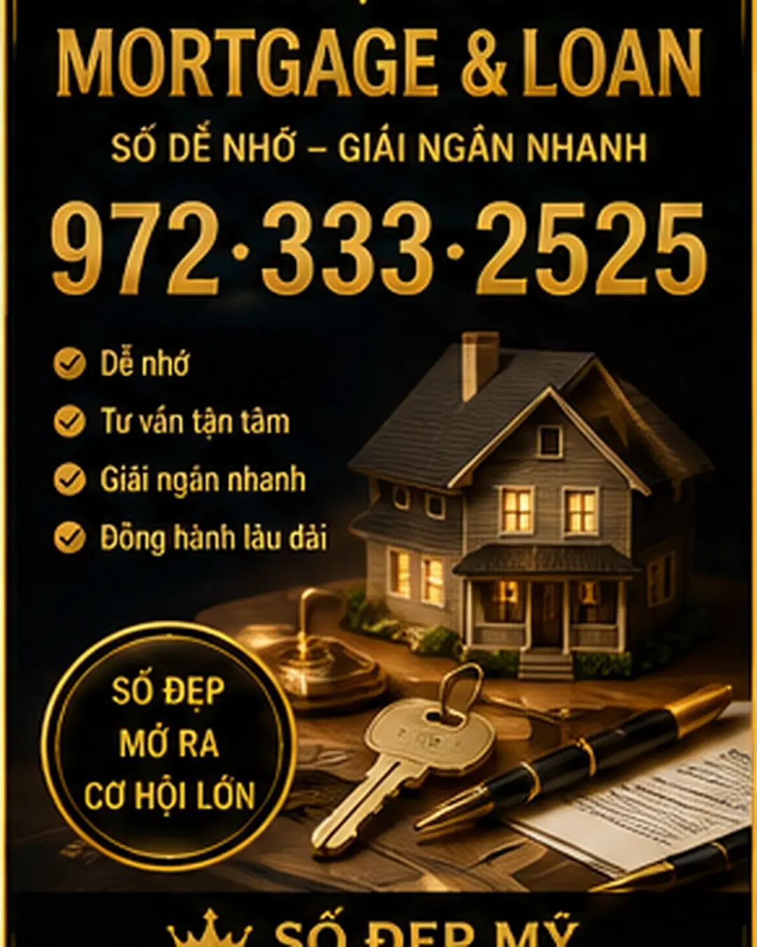 Chọn số điện thoại cho mortgage và loan tại Mỹ – dễ nhớ cho referral nhưng vẫn chuyên nghiệp